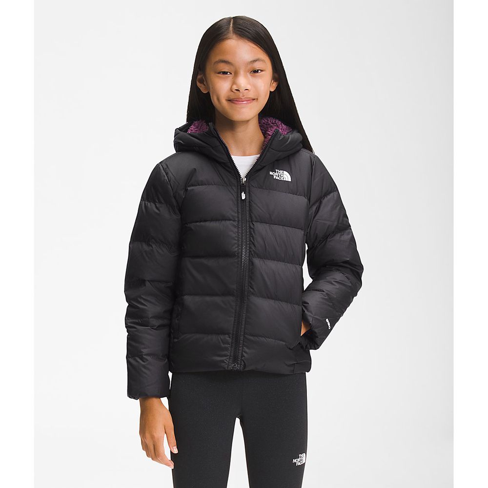 The North Face Hoodie Youth Australia - The North Face Moondoggy Black / Purple (QIY-410695)